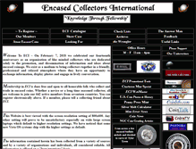 Tablet Screenshot of encasedcollectorsinternational.org